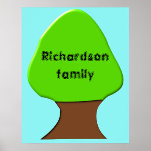 Tree Customisable family tree poster