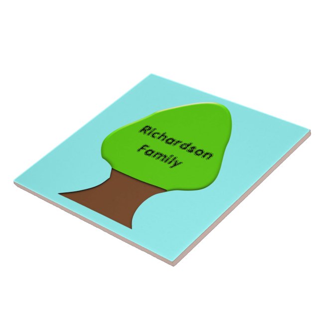 Tree Customisable Genealogy Tile (Side)