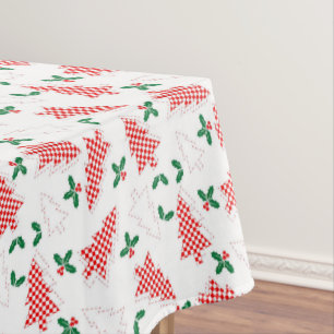 Tree Cut-Out Christmas Tablecloth