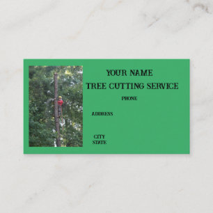 tree cutting fallen climber stump grinding business card