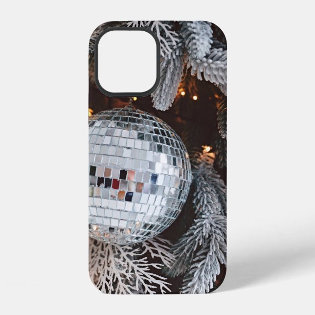 Tree decorations background with christmas light  iPhone case (Back)