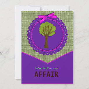 Tree Design Family Reunion Invitation