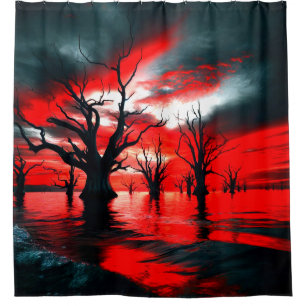Tree Design Shower Curtain
