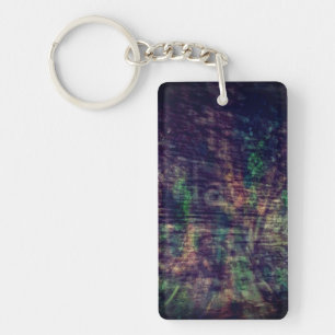 tree digital art collage key ring