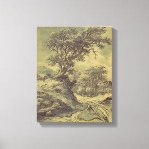 Tree Drawing Vintage Art - Altered Digital Print
