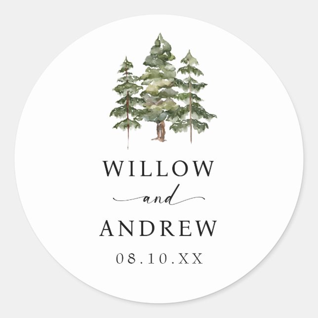Tree Envelope Seal Sticker (Front)