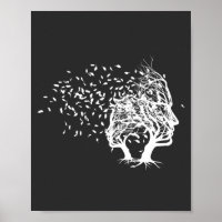 Tree Faces With Leaves Blowing Cool Novelty Design