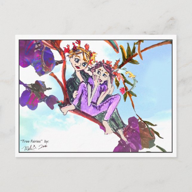 Tree Fairies 1 Postcard (Front)