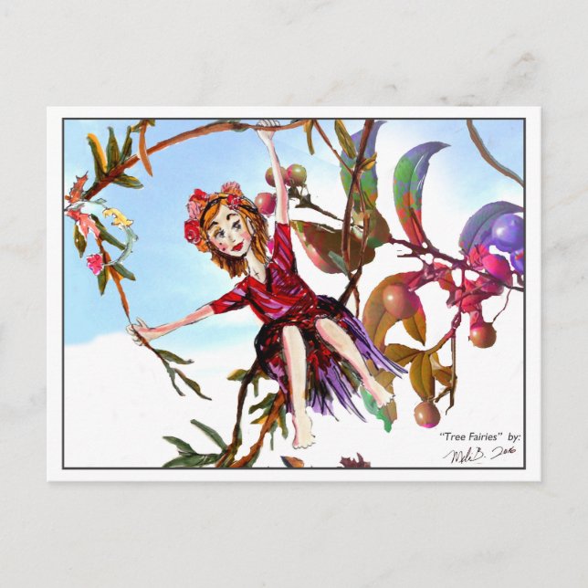 Tree Fairies 2 Postcard (Front)