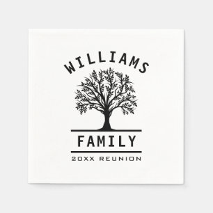 Tree Family Reunion Summer Vacation Road Trip Napkin