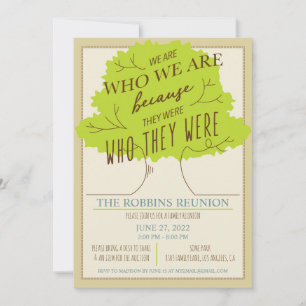Tree Family Tree Family Reunion Invitation