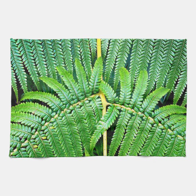 Tree Fern Frond Tea Towel (Horizontal)