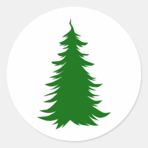 Tree for Christmas Classic Round Sticker