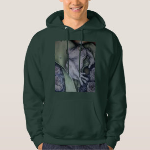 Tree Frog and Roses — Original Art Hoodie
