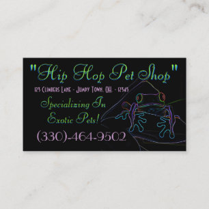 Tree Frog Business Card Sample4
