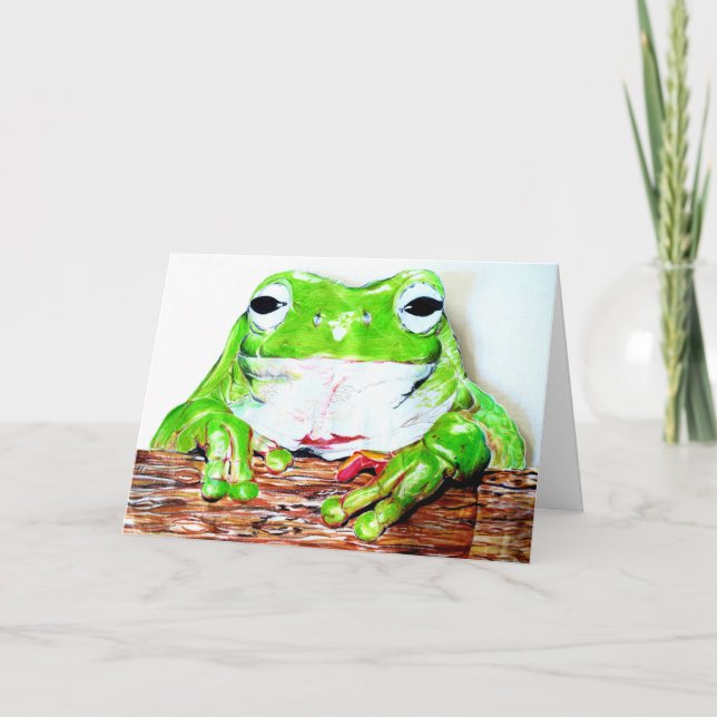 Tree frog card (Front)