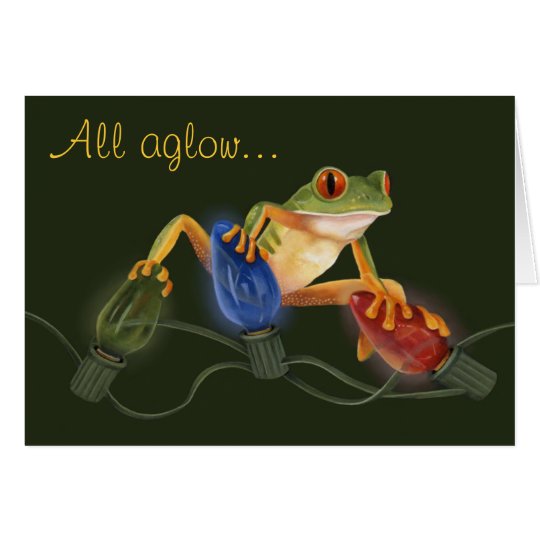 Tree Frog Christmas Card