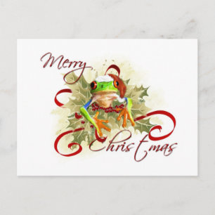 Tree Frog Christmas Postcards