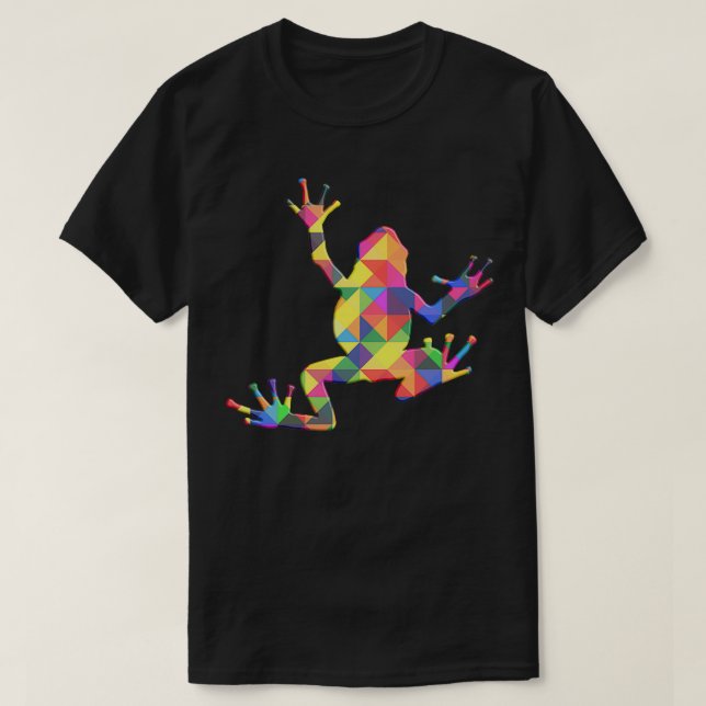 Tree Frog Colourful T-Shirt (Design Front)