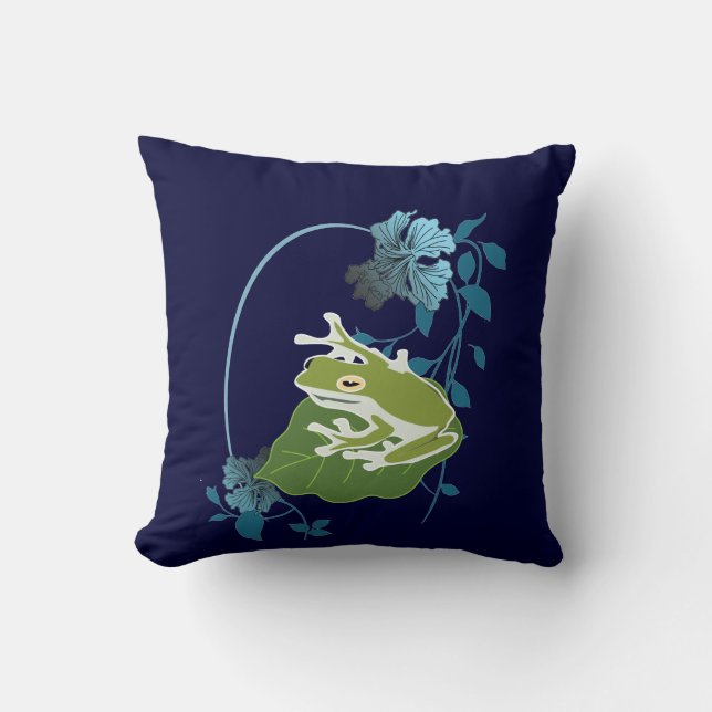 tree frog cushion (Front)