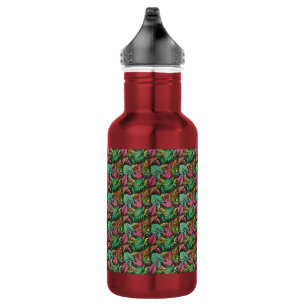 Tree Frog Dreams Seamless Surface Pattern 532 Ml Water Bottle