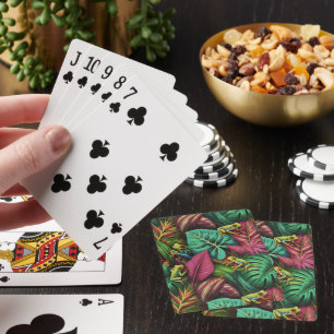 Tree Frog Dreams Seamless Surface Pattern Playing Cards