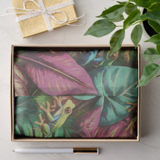 Tree Frog Dreams Seamless Surface Pattern Tissue Paper