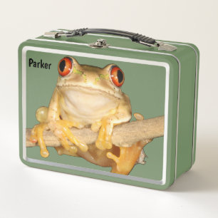 Tree Frog Metal Lunch Box