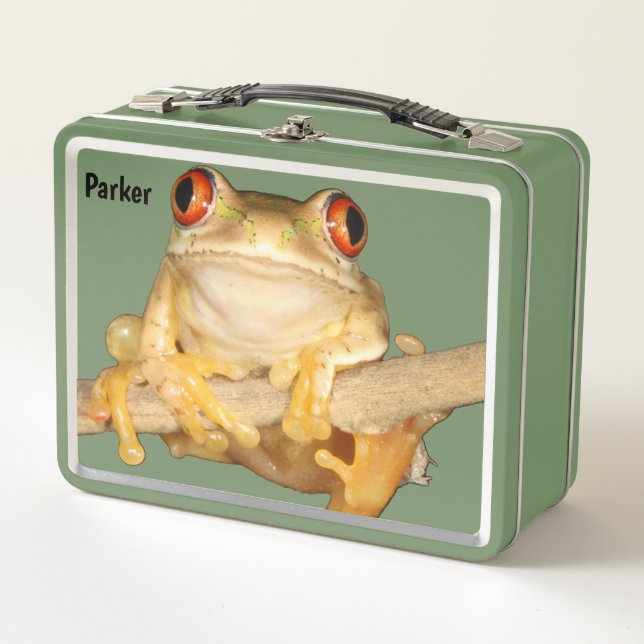 Tree Frog Metal Lunch Box (Front)