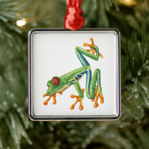 Tree frog metal tree decoration