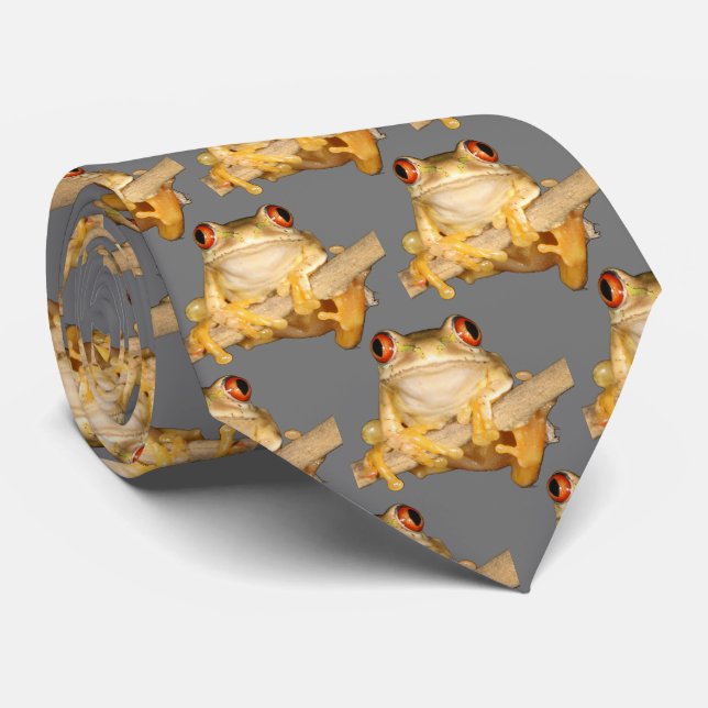 Tree Frog Neck Tie (Rolled)