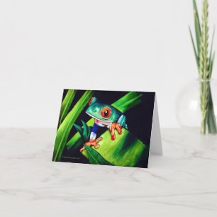 Tree Frog Note Card