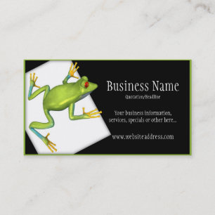 Tree Frog on a Platform Business Cards