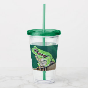 Tree Frog Painting Acrylic Tumbler