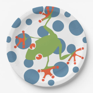 Tree Frog Paper Plate