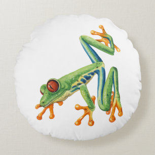 Tree frog round cushion