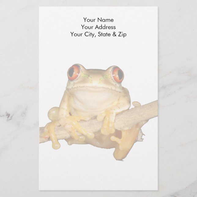 Tree Frog Stationery (Front)