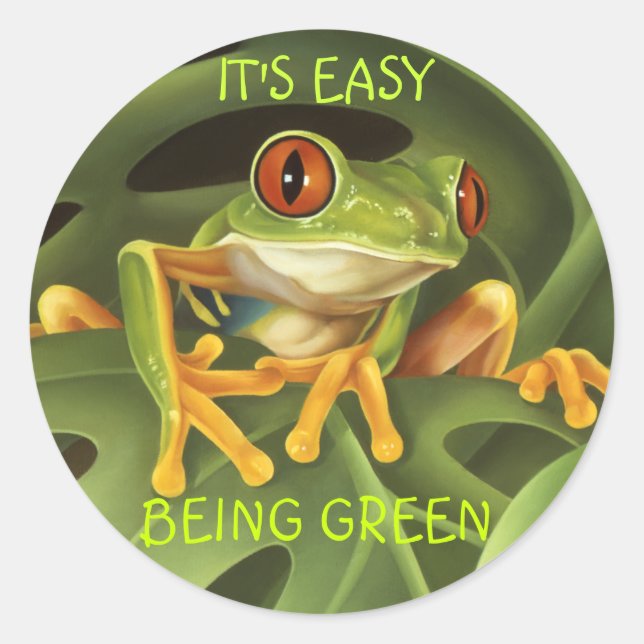 Tree Frog Sticker (Front)