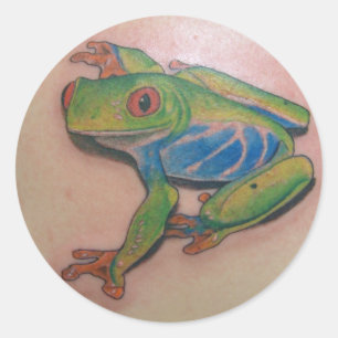 Tree Frog Tattoo Stickers