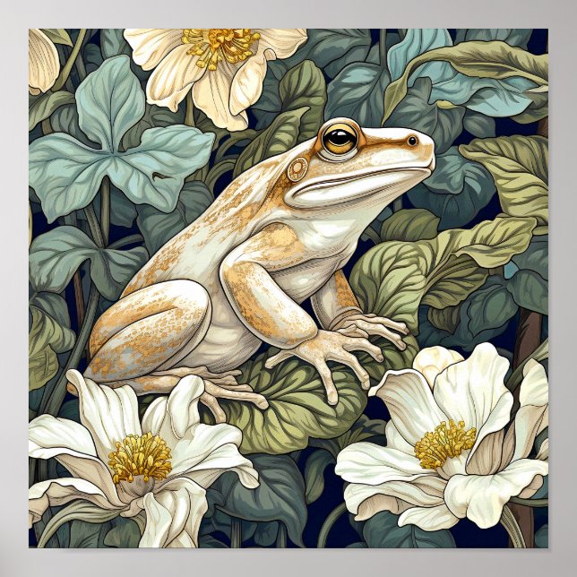 Tree Frog Wall Art Wildlife Animal Poster  (Front)