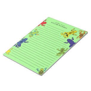 Tree Frogs Cute Kid's Personal Stationary Notepad