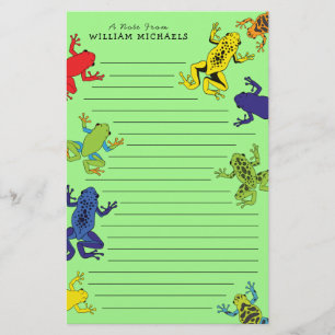 Tree Frogs Cute Kid's Stationery