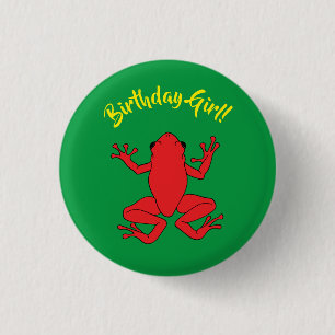 Tree Frogs Kids Birthday Cute 3 Cm Round Badge