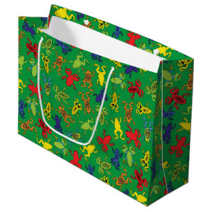 Tree Frogs Kids Birthday Cute Large Gift Bag