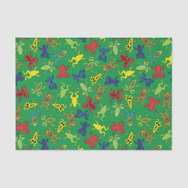 Tree Frogs Kids Birthday Tissue Paper (Front)