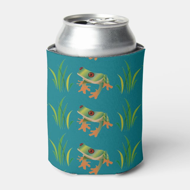 Tree Frogs on Can Cooler (Can Front)
