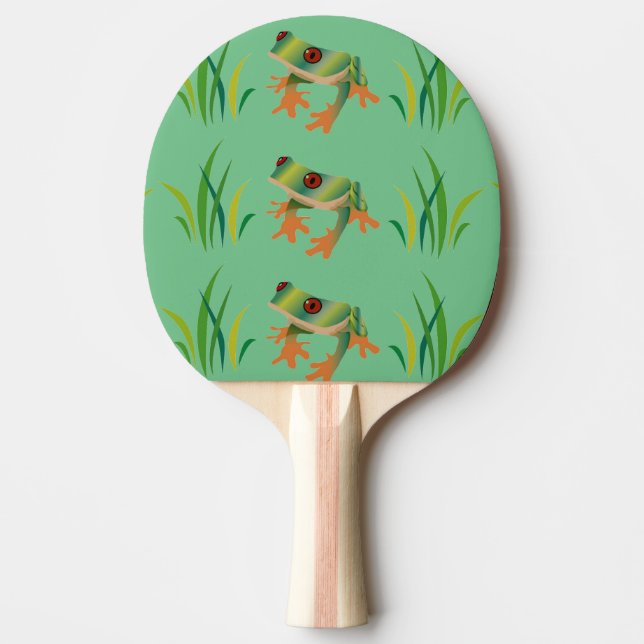 Tree Frogs on Ping Pong Paddles (Front)