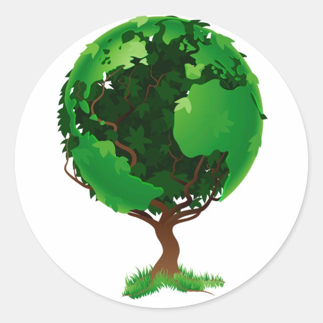 Tree Globe Stickers (Front)