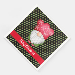 Tree Gnome Customise Colour and Text Napkin