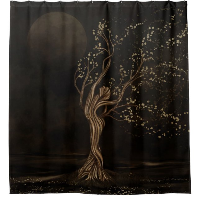 Tree Goddess - Moon Worship Shower Curtain (Front)